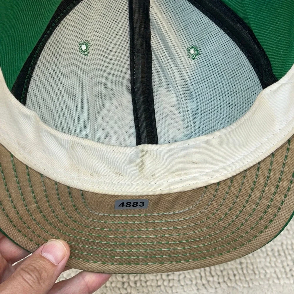 Vintage Boston Celtics Larry Bird Snapback Hat OSFA Embroidered AJD Basketball